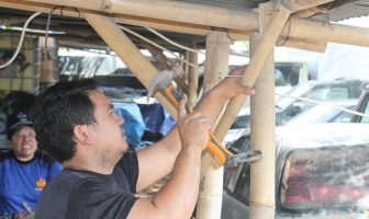 Jaga Aset Negara, Rupbasan Jakarta Timur Renovasi Atap Penutup Drum.