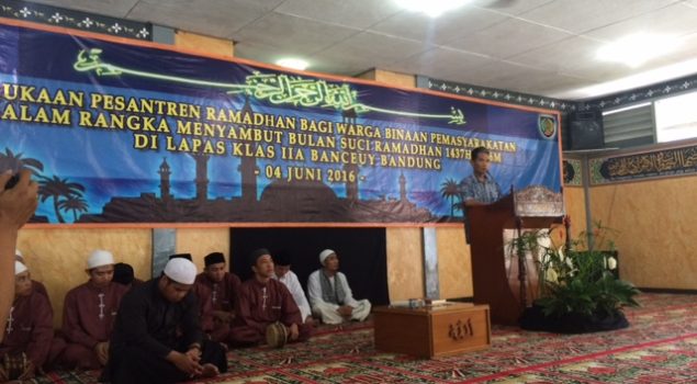 Kepala Lapas  Banceuy Buka Pesantren Ramadhan di Dalam Lapas
