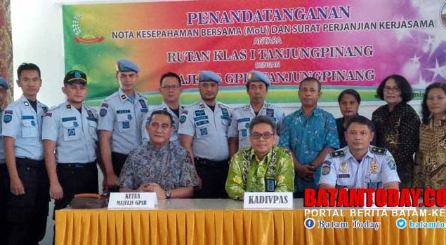 Rutan Tanjungpinang Teken Mou dengan GPIB