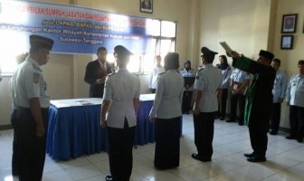 Kakanwil Lantik Pejabat Baru Jajaran Pemasyarakatan Sultra