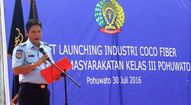 Lapas Pohuwato Resmikan Coco Fiber Industri Pertama Di Gorontalo