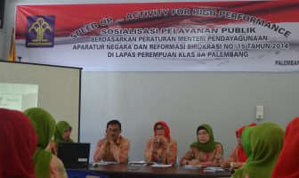 Lapas Wanita Palembang Sempurnakan SOP Pelayanan Publik
