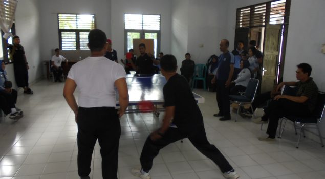 Bapas Kendari Tuan Rumah Pertandingan Tenis Meja Peringatan HDKD