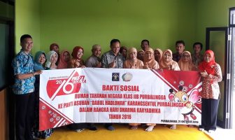Anjangsana Rutan Purbalingga Sumbangkan Bantuan Untuk Panti Asuhan