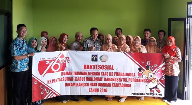 Anjangsana Rutan Purbalingga Sumbangkan Bantuan Untuk Panti Asuhan