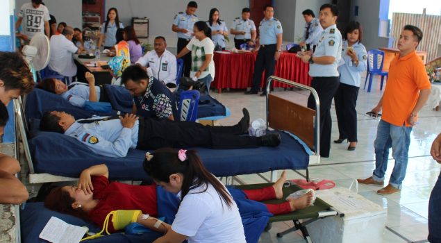 60 Kantong Darah Terkumpul dalam Aksi Donor Darah Rutan Manado