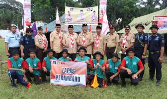 Pramuka Lapas Pekanbaru Juara I Kategori Kekompakan #JamboreNapi