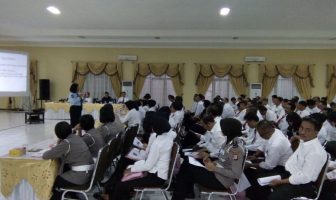 Kabapas Serang Paparkan Peran Bapas kepada Jajaran Polda Banten