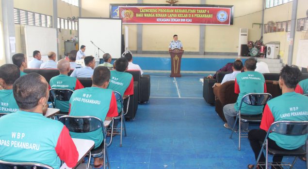 Program Rehab Narkoba di Lapas Pekanbaru Masuki Tahap ke-4