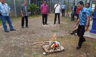Lapas Muara Enim Bakar Sabu Hasil Razia Petugas