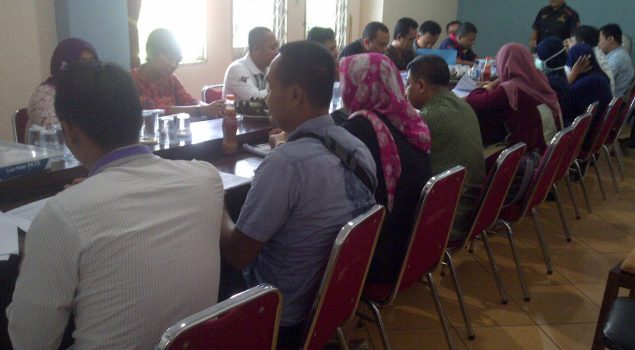 Peserta Pelatihan Assessment Praktik Wawancara WBP di Rutan Rangkasbitung