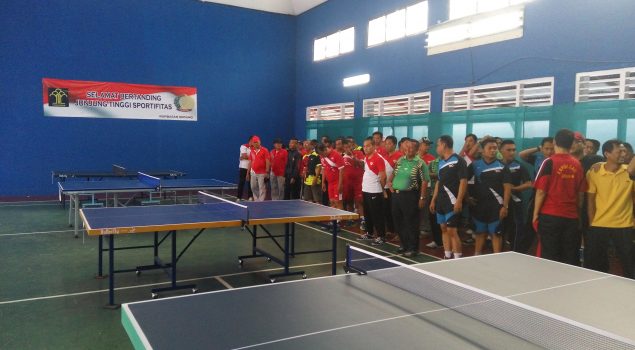 Pegawai Kompak, Rupbasan Serang Sukses Gelar Turnamen Tenis Meja