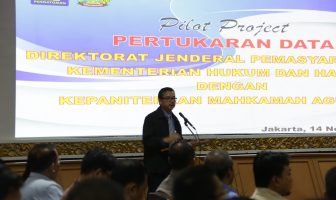 Tiga Menit, Ribuan Data Ditjen PAS Terintegrasi ke Mahkamah Agung