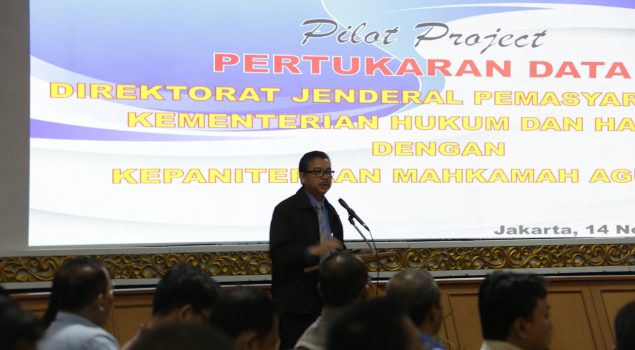 Tiga Menit, Ribuan Data Ditjen PAS Terintegrasi ke Mahkamah Agung