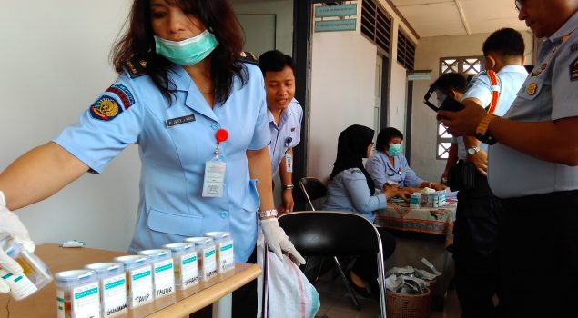 WBP & Petugas Rutan Pekalongan Dikejutkan Tes Urin Mendadak