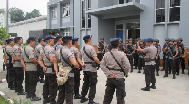 Sinergi Lapas Gunung Sindur & Brimob Jaga Keamanan Lapas