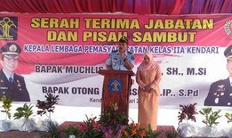 Sertijab Kalapas Kendari Diwarnai Isak Tangis Petugas Dan Wbp