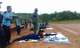 Petugas Lapas Tanjung Latihan Menembak Bersama Kompi Senapan A Tabalong