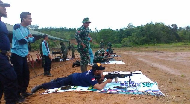 Petugas Lapas Tanjung Latihan Menembak Bersama Kompi Senapan A Tabalong