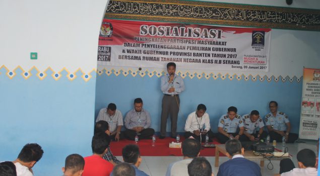 Sosialisasi Pemilu Diharapkan Tingkatkan Partisipasi WBP Rutan Serang