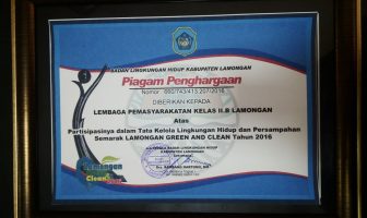 Lapas Lamongan Raih Penghargaan "Green and Clean"