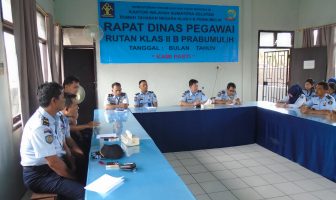 Karutan Prabumulih Tegaskan Pentingnya Team Work Pegawai