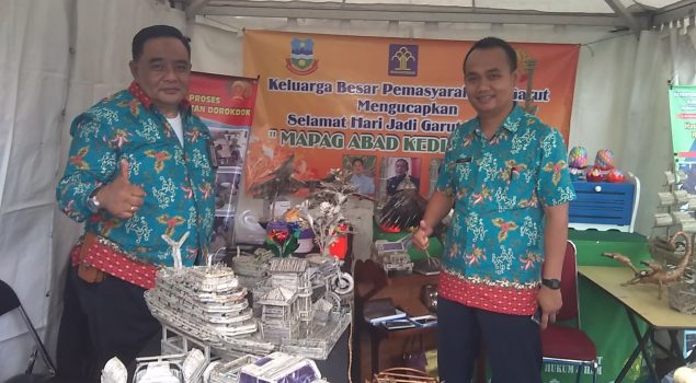 Rutan Garut Pamerkan Limbah Koran Bekas Karya WBP