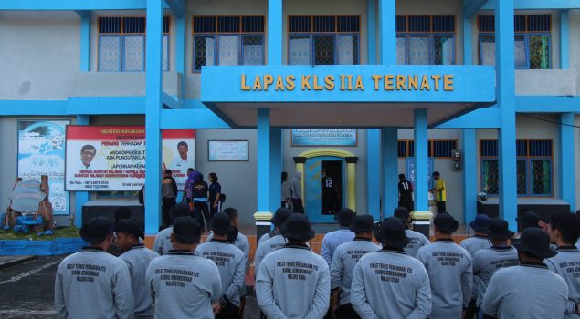 Peserta Diklat Teknis P2U Orientasi Lapangan di Lapas Ternate