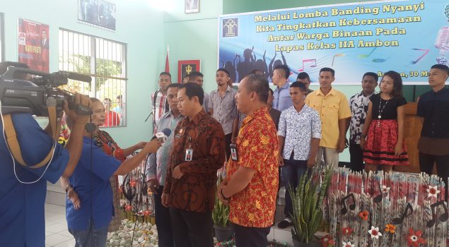 19 Peserta Ikuti Lomba Banding Nyanyi WBP Lapas Ambon