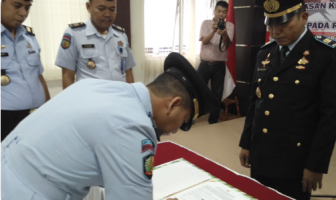 Karutan Serang Lantik Kepala Kesatuan Pengamanan Rutan yang Baru
