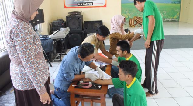 Pastikan Kesehatan WBP Sambut Ramadhan, Rutan Rangkasbitung Gelar VCT Mobile