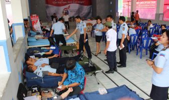 Petugas Pemasyarakatan Sumbang Puluhan Kantong Darah