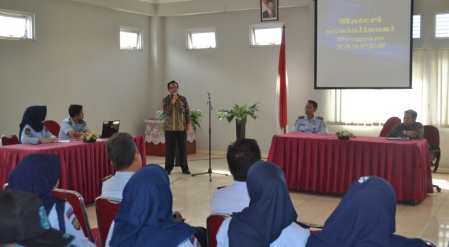 Rupbasan Bandung Fasilitasi Sosialisasi Layanan ASN dari PT. Taspen