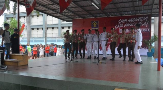 Lomba Menyanyi & Penyuluhan Isi #PekanPancasila di Lapas Narkotika Jakarta
