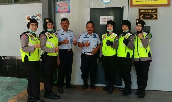 Sinergi dengan Polres, Rutan Nganjuk Disambangi Polwan