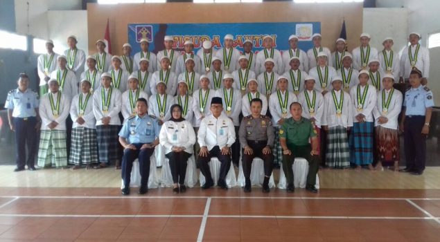 50 Santri WBP Rutan Bantul Diwisuda