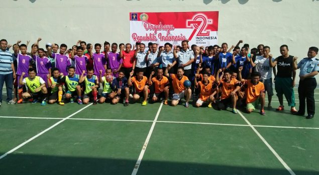 Futsal Rutan Serang Meriahkan Peringatan HUT RI ke-72