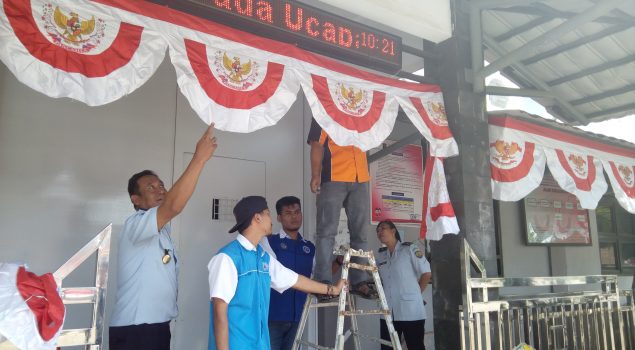 Umbul-Umbul Peringatan HUT RI Hias Rutan Pandeglang