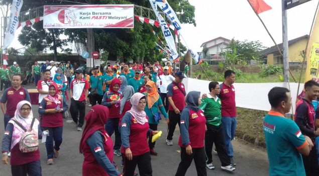 Jalan Sehat Kanwil Yogya, Petugas Rutan Bantul Raih Kulkas