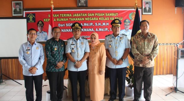 Sertijab Karutan Palu Disaksikan Walikota Palu & Wakapolda Sulteng