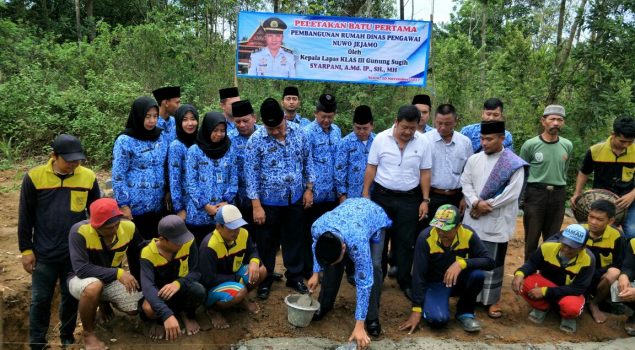 Sambut CPNS, Lapas Gunung Sugih Bangun Rumah Dinas "Nuwo Jejamo"