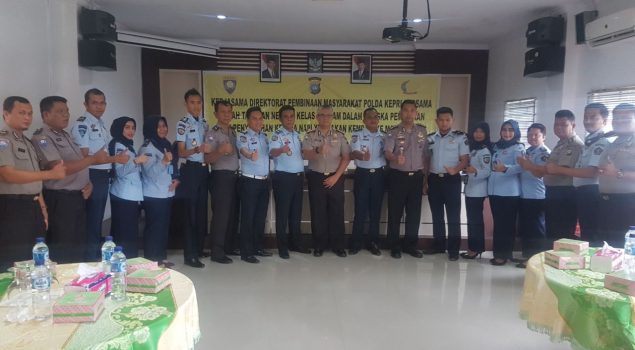 Rutan Batam Gandeng Polda Kepri Melakukan Pembinaan Narapidana