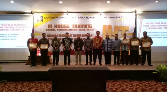 Lapas Bogor Juara I dalam Pelaporan SDP & SMS Gateway Kanwil Jabar