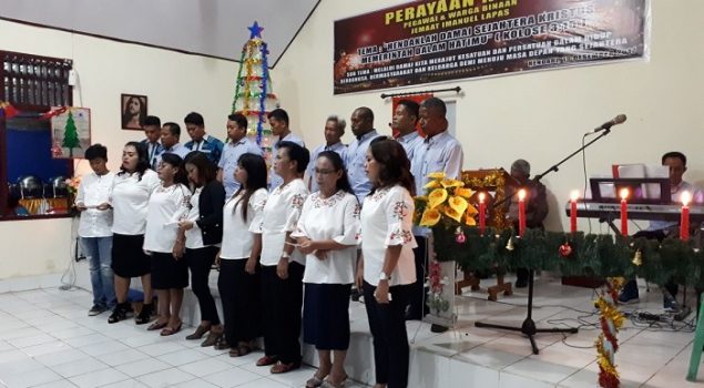 3 Lapas di Kendari Gelar Ibadah Natal Bersama