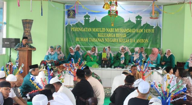 Jajaran Rutan Ambon Teladani Nabi Melalui Maulid Nabi