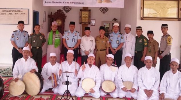 Ratusan Narapidana Hadiri Peringatan Maulid Di Lapas Narkotika Palembang