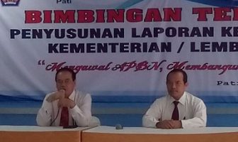 Operator Saiba Wakili Bapas Pati pada Bimtek Penyusunan Laporan Keuangan