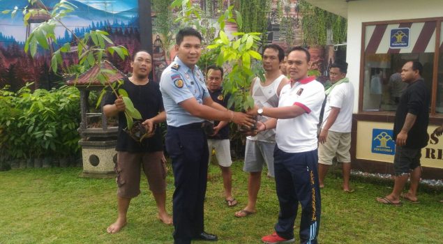 Lapas Kerobokan Sumbang 25 Ribu Bibit Pohon Mahoni Dukung Gerakan Bali Go Green