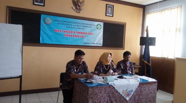 RAT Pertanggungjawabkan Kepengurusan Koperasi Bapas Bandung