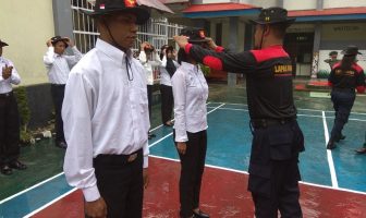 Awali Orientasi, CPNS Lapas Fakfak Disematkan Topi Rimba